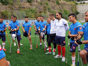 Ampute Milli futbol takımı Trabzon'da!