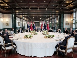 Cumhurbaşkanından konuğu onuruna öğle yemeği