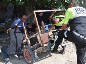 Motosikletli 170 kiloluk kasa hırsızlığı