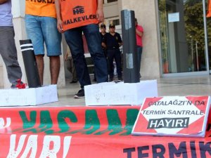 Zonguldak'ta termik santral protestosu