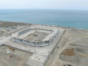Trabzonun yeni stadyumunda sona yaklaşıldı