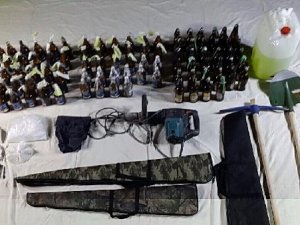 Eylemlerde kullanılan mühimmat elegeçirildi