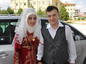 Düğün günü sınava girdi