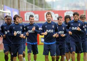 Trabzonspor şut çalışması yaptı