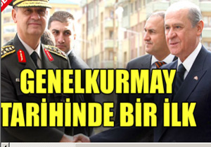 Genelkurmay tarihinde bir ilk