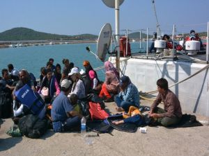 Ayvalık’ta 71 kaçak yakalandı