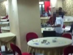 Kumarhane baskını polis kamerasında