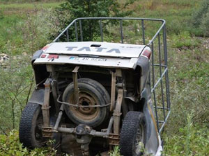 Virajı alamayınca kaza kaçınılmaz oldu!