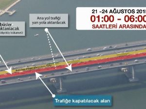 Haliç köprüsü metrobüs yolu bakıma alınıyor