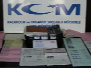 6.5 milyon liralık naylon fatura ele geçirildi