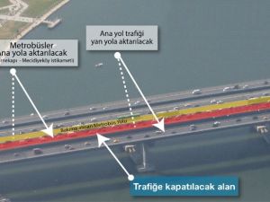 Haliç Köprüsündeki çalışma başlıyor