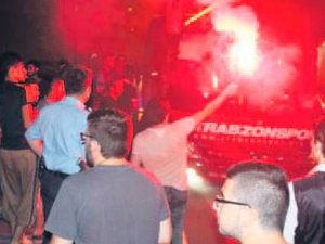 Trabzonspor'a gece karşılaması