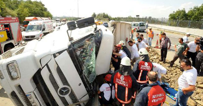 Kaza yerinden anneye telefon