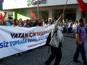 Trabzonspor taraftarından yürüyüş