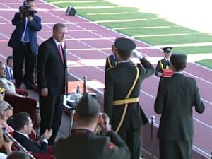 Erdoğan, Kara Harp Okulunun mezuniyetinde