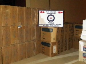 7 Bin 850 Karton Kaçak Sigara Ele Geçirildi