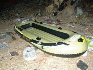 Mültecilerin kaçış noktası görüntülendi