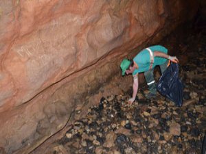 Çal Mağarası'nda temizlik