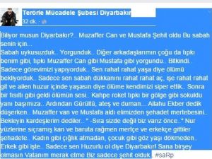 Şehit polisin mesai arkadaşlarından yürek yakan paylaşım