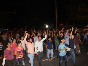 Teröre tepki yürüyüşü sonrası gerginlik çıktı