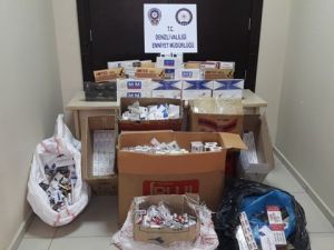 Kaçak sigara operasyonunda 13 gözaltı