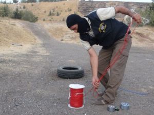 6,5 ton patlayıcının bir kısmının patlama anı