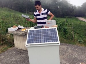 Trabzon'da su depolarına klorlama cihazı