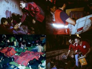 Kızılay yollara düşen mültecileri unutmadı