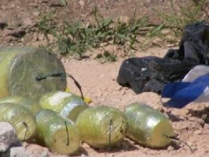 Şanlıurfa'da çöpte tahrip gücü yüksek bomba