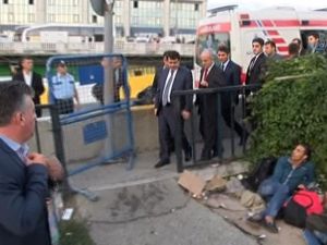 Validen otogara mülteci ziyareti