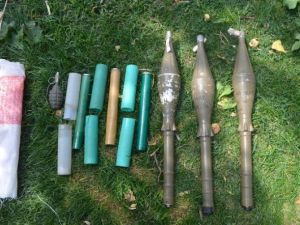 Hakkari merkezde mühimmat ele geçirildi