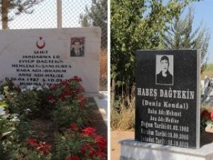 Şehit ve terörist aynı mezarlıkta !