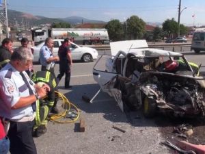 2 kişinin öldüğü kaza kamerada