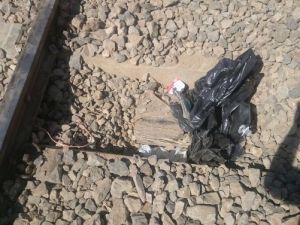 Tren raylarında bomba bulundu