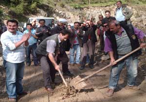 Trabzon'da patatesli protesto