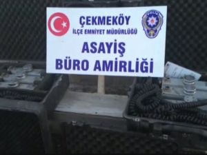 3. köprünün lazerlerini çaldılar