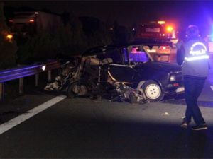 Aşırı hız ve alkol yine can aldı, 1 ölü 1 yaralı