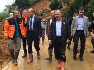 Soylu heyelan bölgesinde!