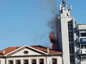 Trabzon'da baca yangını korkuttu!