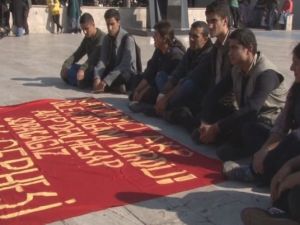 Dilek Doğan protestosunda 9 gözaltı