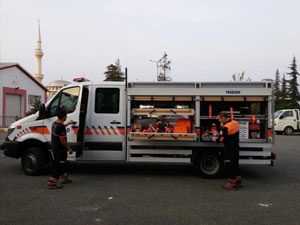 Trabzon'da AFAD'a araç takviyesi!