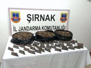 Şırnak’ta 11 bin 500 fişek ele geçirildi