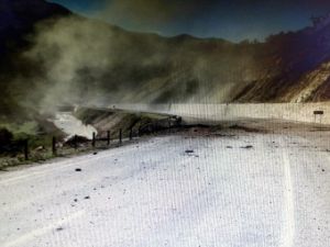 Yola döşenen patlayıcı imha edildi