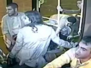 Kahraman şoför kamerada !