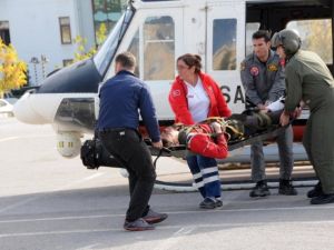 Milli atlet 20 saat mahsur kaldı