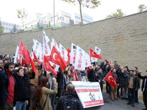 ABD konsolosluğu önünde çuvallı ’Obama’ protestosu