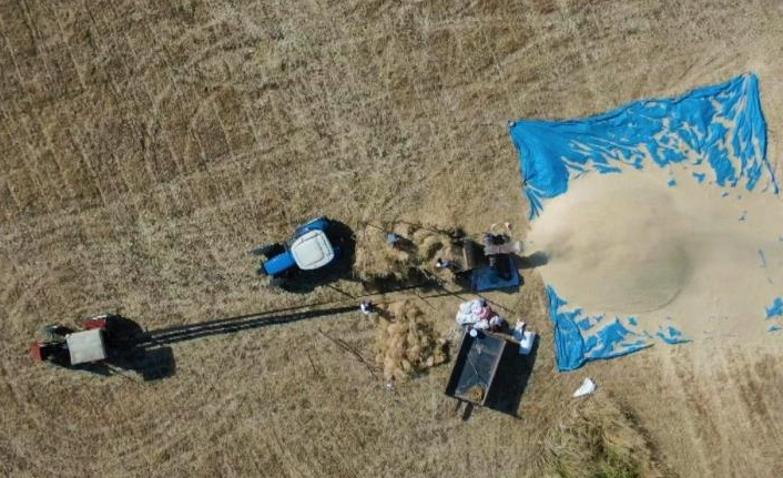 Çiftçilerin zorlu hasat telaşı