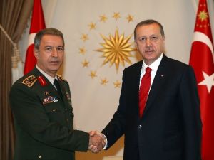 Genelkurmay Başkanı  Orgeneral Akar’ı kabul etti