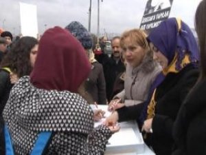 Kadınlara destek vatandaştan geldi