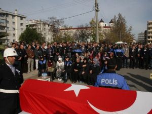 Şehit polise hazin veda